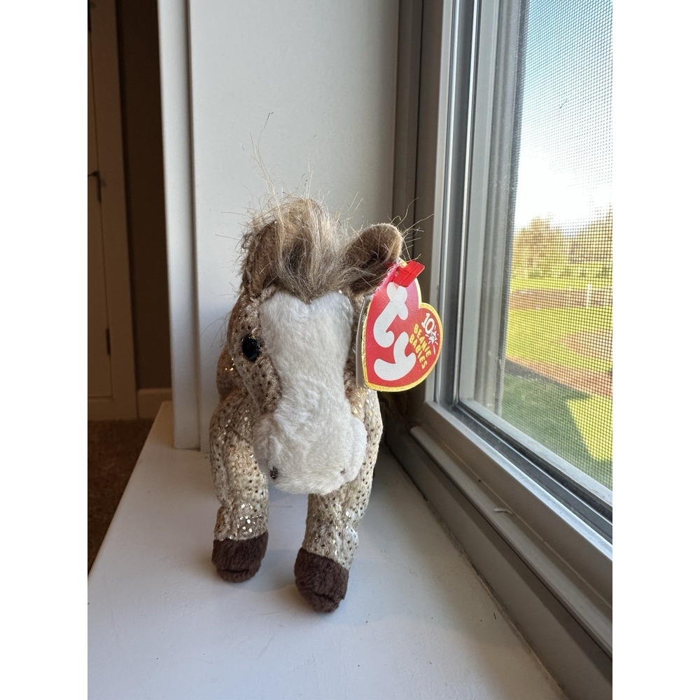 Ty Beanie Babies Filly Horse 10 Years Anniversary Plush w/ Tag 2002